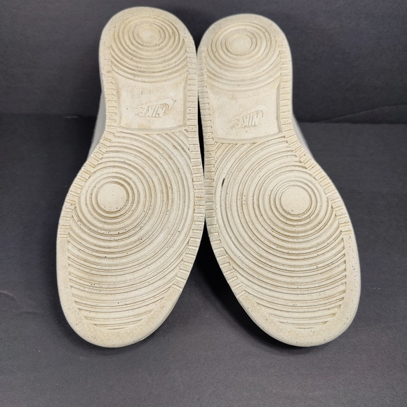 Nike Court Vision White Black Basketball Leather Sneakers Women's Shoes Size 9 - Picture 8 of 9